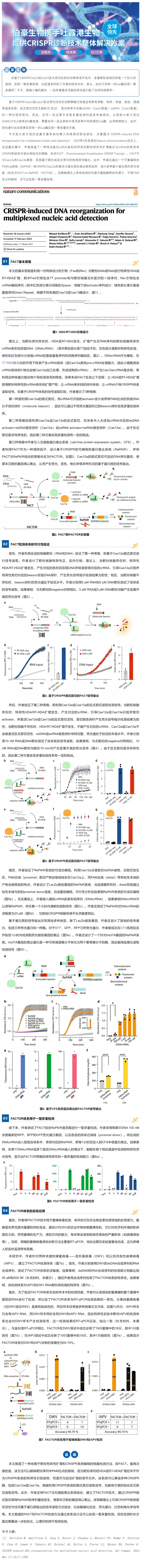 CRISPR 智库 _《Nature communications》：基于靶标特异性扩增和 CRISPR